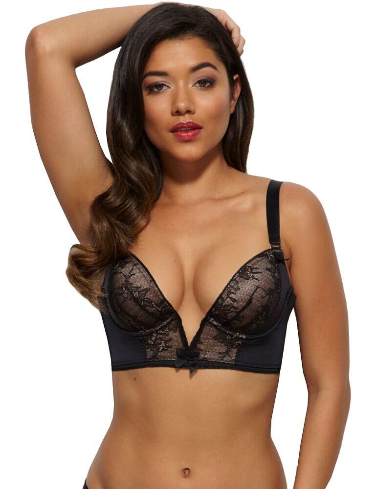 Gossard Retrolution Staylo Plunge Bra 8515 Womens Sexy Padded Bras Black - Picture 26 of 30