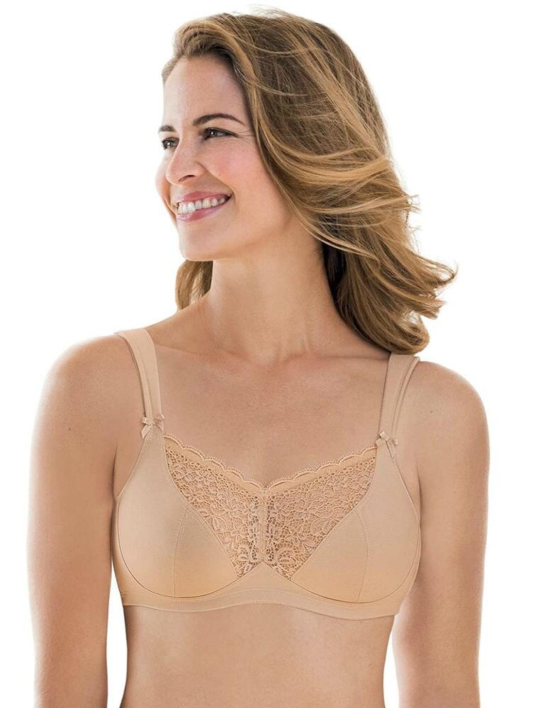 34B Anita Havanna Post Mastectomy Bra 5712X Pretty Lace Non-Wired Double Pockets