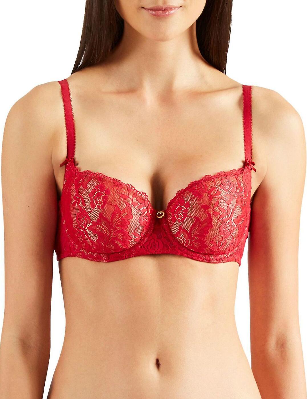 36D Aubade Rosessence Bra Moulded Half Cup Underwired Luxury Lingerie HK04