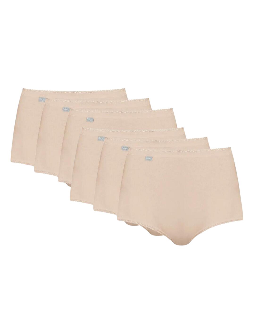 P00BQ/6 Playtex Pure Cotton Maxi Stretch Brief 6 Pack