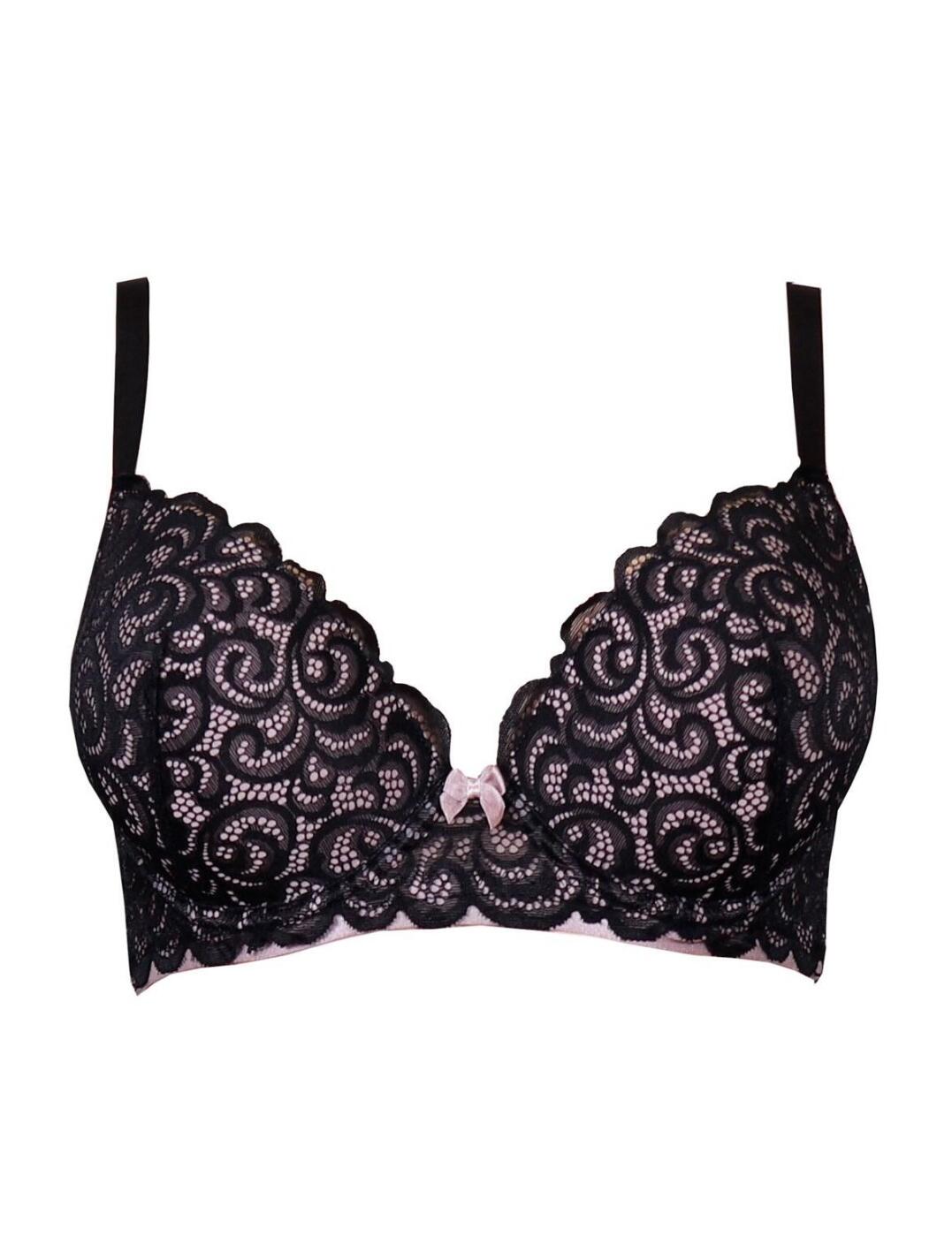 Pour Moi Romance Bra Push Up Plunge Underwired Lace Womens Lingerie 183002 - Picture 9 of 41