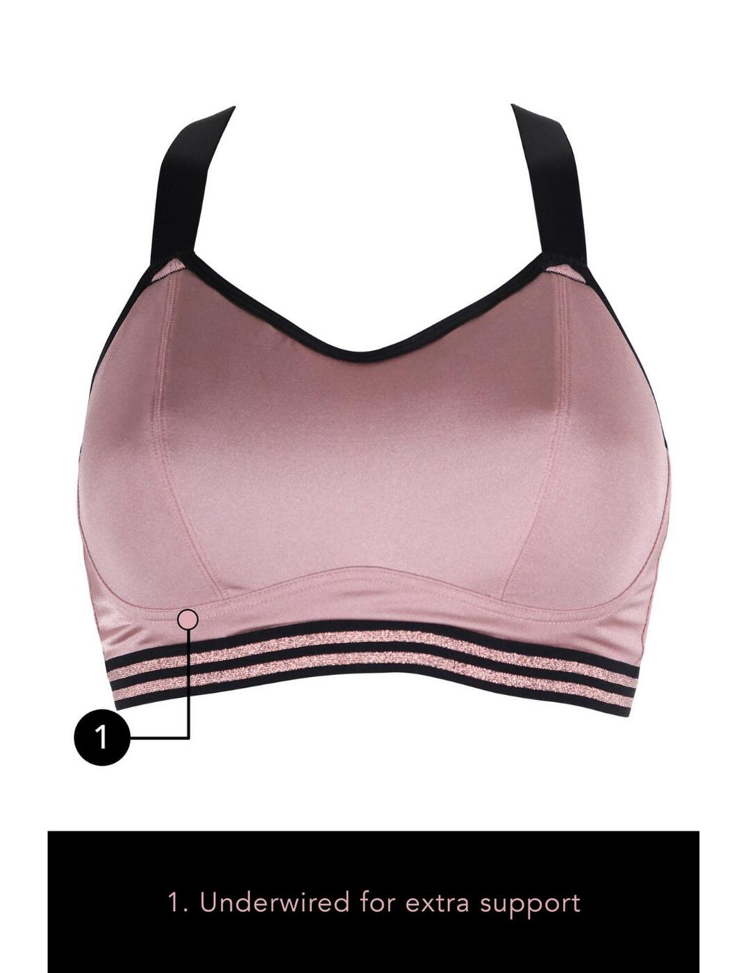 Pour Moi Energy Sports Bra Underwired Padded Full Cup Womens Sportswear 97003 - Picture 41 of 50