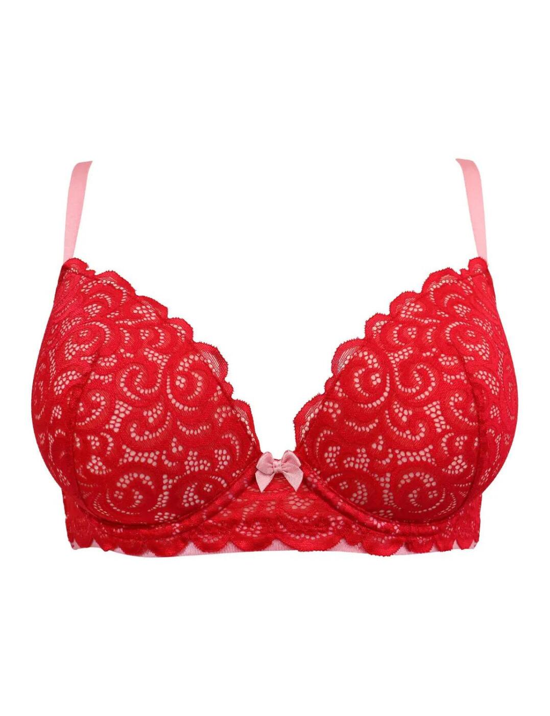 Pour Moi Romance Bra Push Up Plunge Underwired Lace Womens Lingerie 183002 - Picture 27 of 41