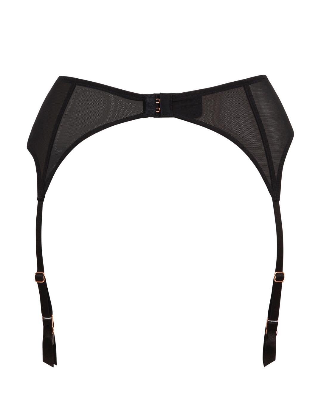 Gossard VIP Indulgence Suspender Belt Womens Sexy Suspenders 18702 Black/Plum - Produktbild 4