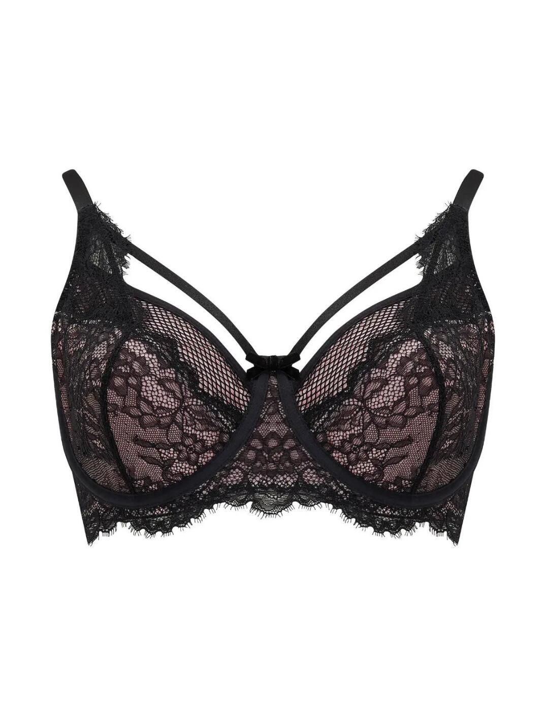 Pour Moi Dark Romance Bra Underwired Non Padded Lace Womens Lingerie 21702 - Picture 32 of 40
