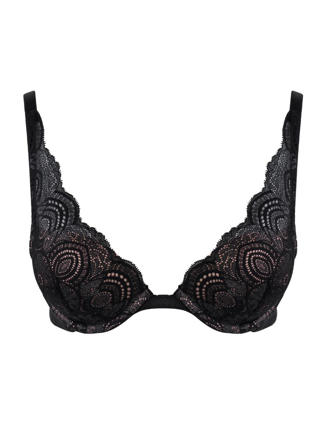 Wonderbra Refined Glamour Bra Wired Triangle Plunge Womens Lingerie W0BHP - Picture 3 of 17