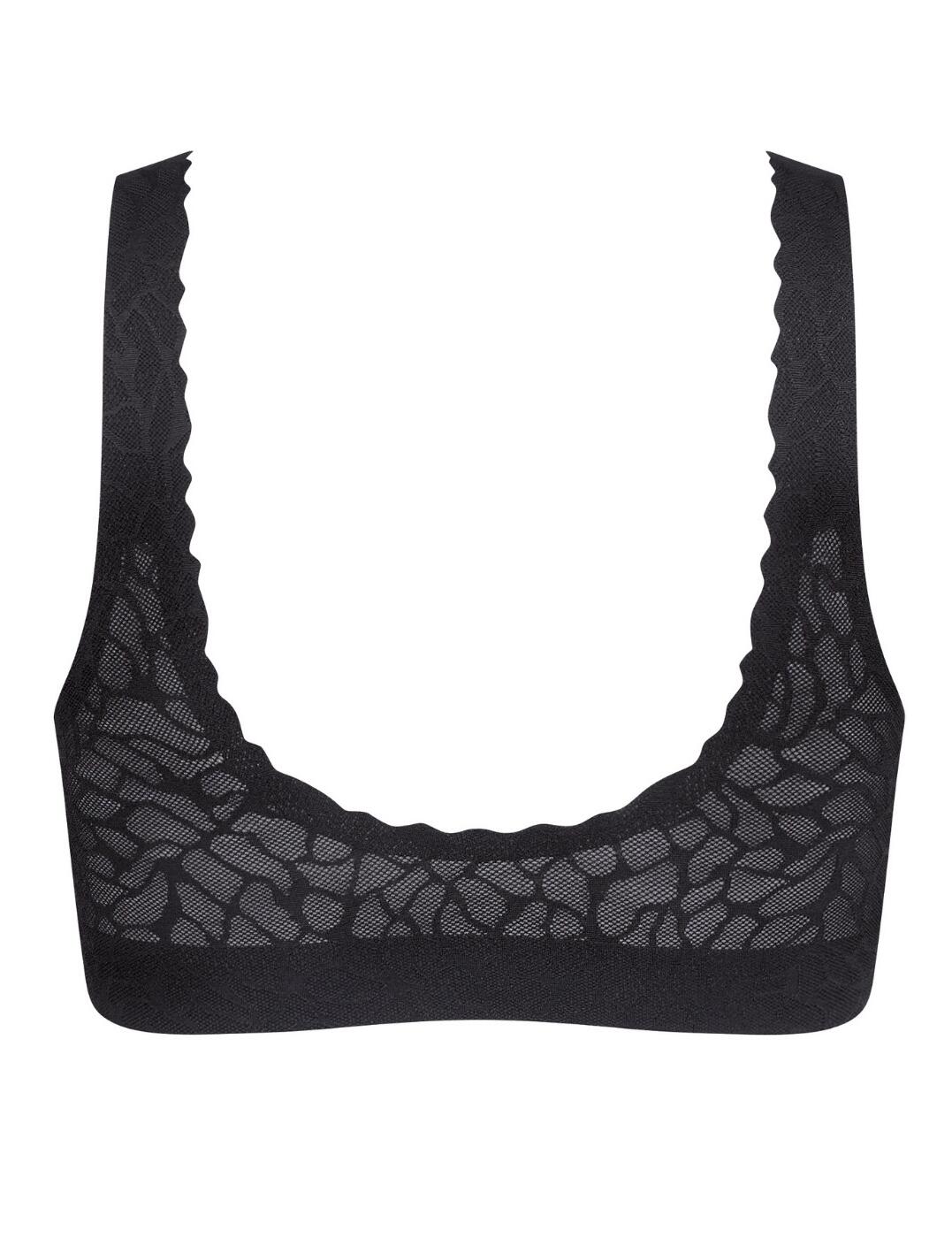 Sloggi Zero Feel Lace 2.0 Bralette Comfortable Padded Womens Lingerie 10211241 - Picture 10 of 27