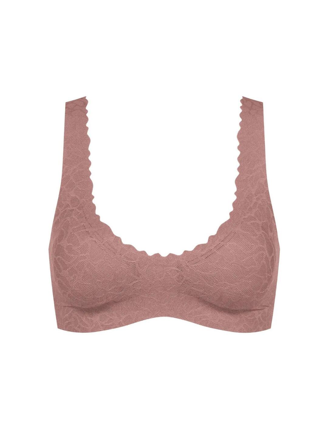 Sloggi Zero Feel Lace 2.0 Bralette Comfortable Padded Womens Lingerie 10211241 - Picture 15 of 27
