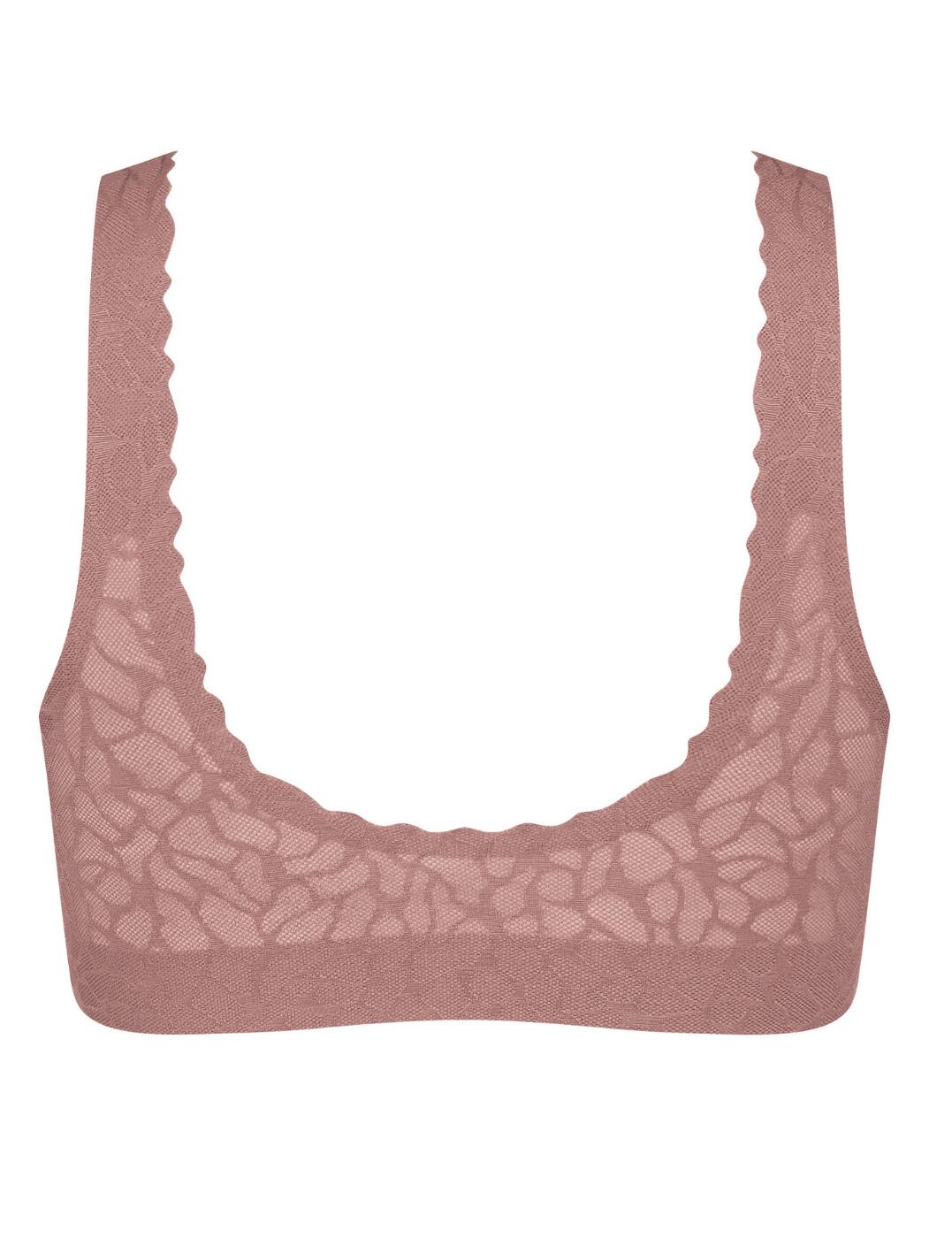 Sloggi Zero Feel Lace 2.0 Bralette Comfortable Padded Womens Lingerie 10211241 - Picture 16 of 27
