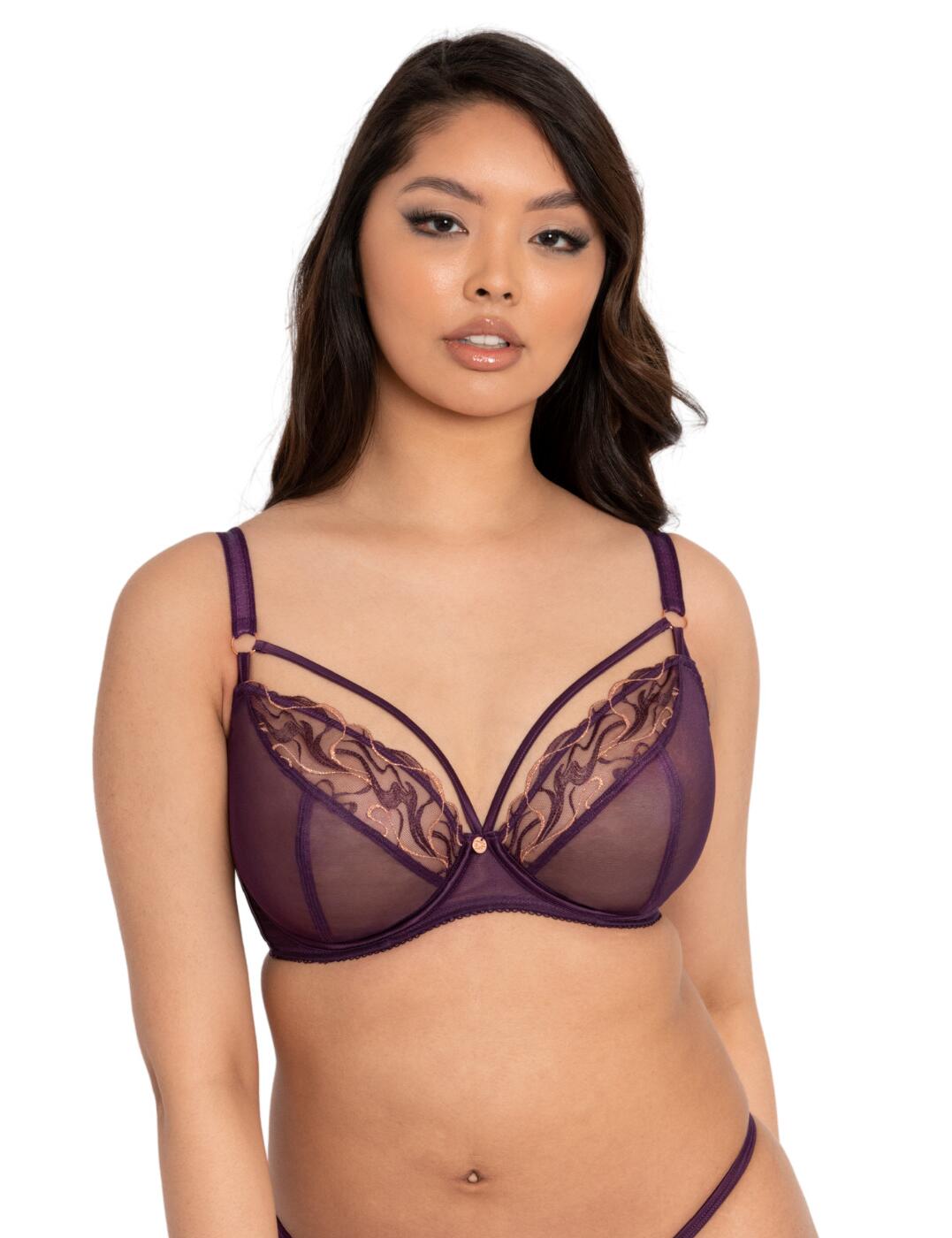Scantilly by Curvy Kate Fascinate Bra Plunging Womens Sexy Lingerie ST017101 - Picture 8 of 28