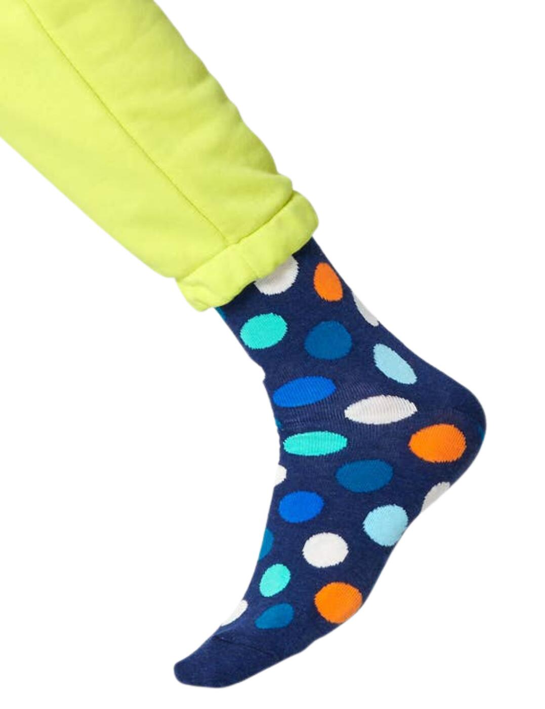 Happy Socks Big Dot Sock BD01-605 Comfortable Unisex 62% Cotton - Picture 4 of 6