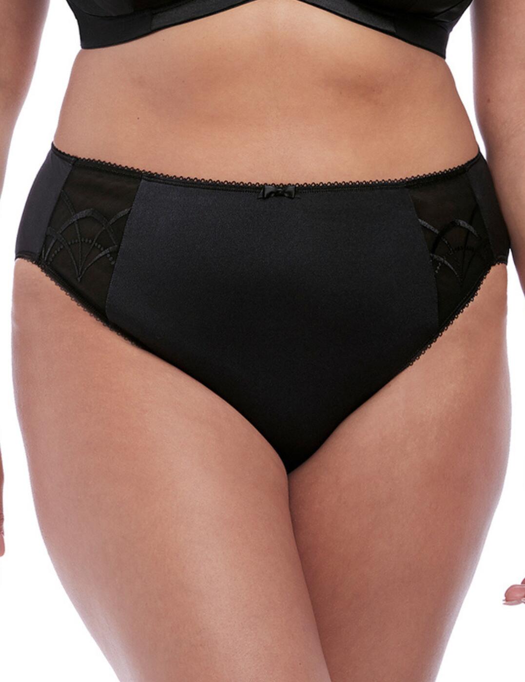 Elomi Cate Brief Mid Rise Full Coverage Knicker Womens Full Figure Lingerie 4035