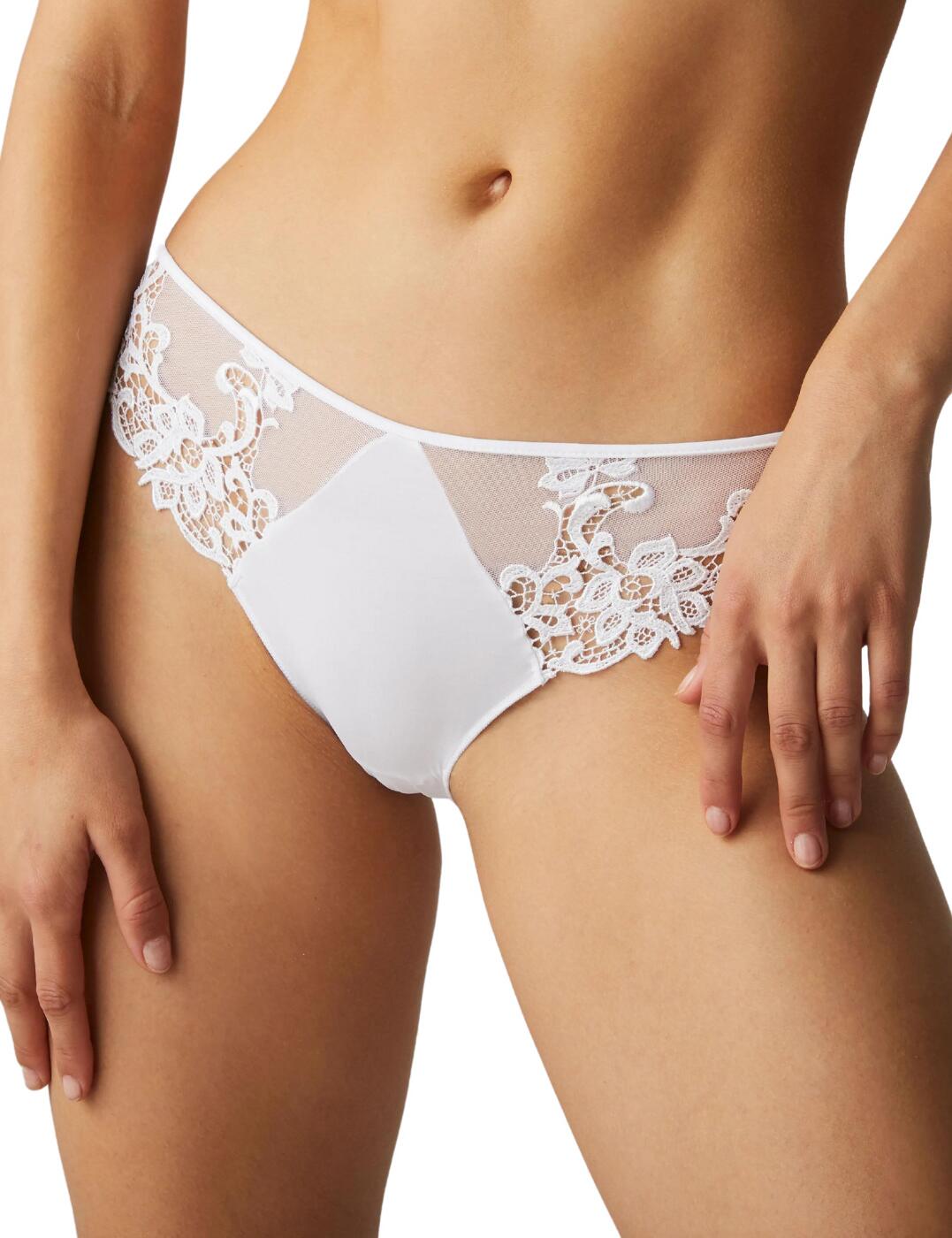 Simone Perele Saga Brief Embroidered Mid Rise Womens Luxury Knickers 15C720 - Picture 30 of 32