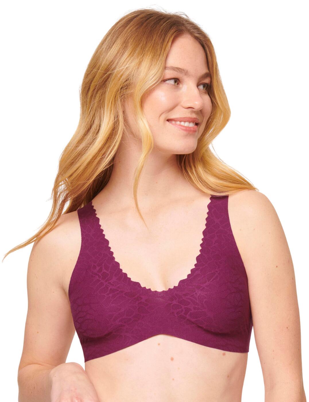 Sloggi Zero Feel Lace 2.0 Bralette Comfortable Padded Womens Lingerie 10211241 - Picture 23 of 27