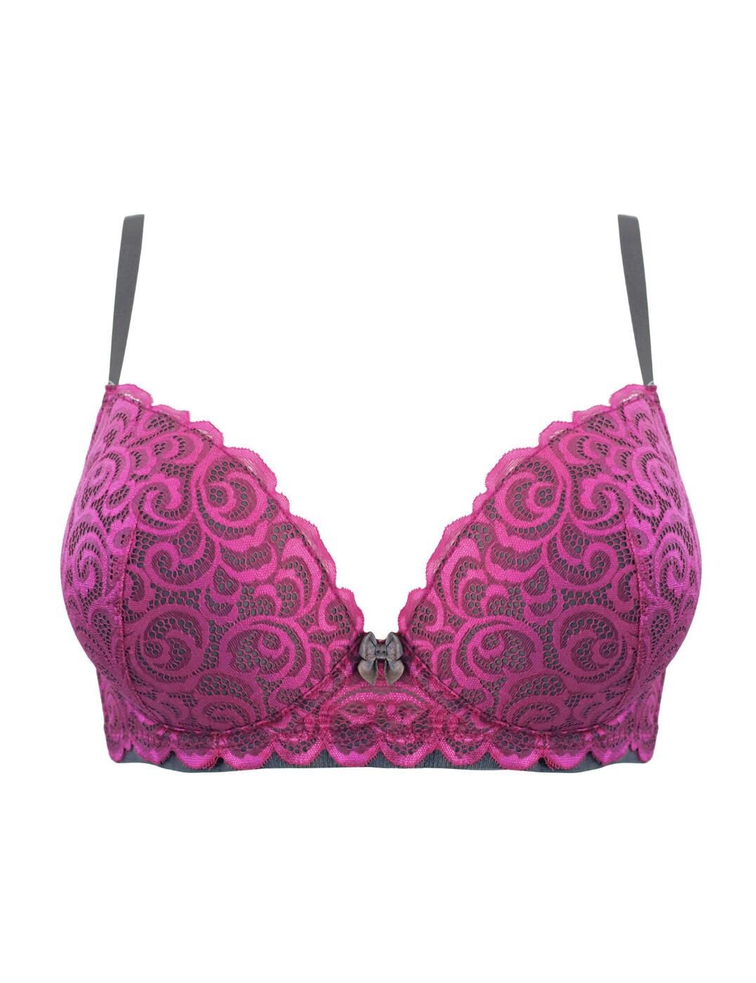 Pour Moi Romance Bra Push Up Plunge Underwired Lace Womens Lingerie 183002 - Picture 23 of 41
