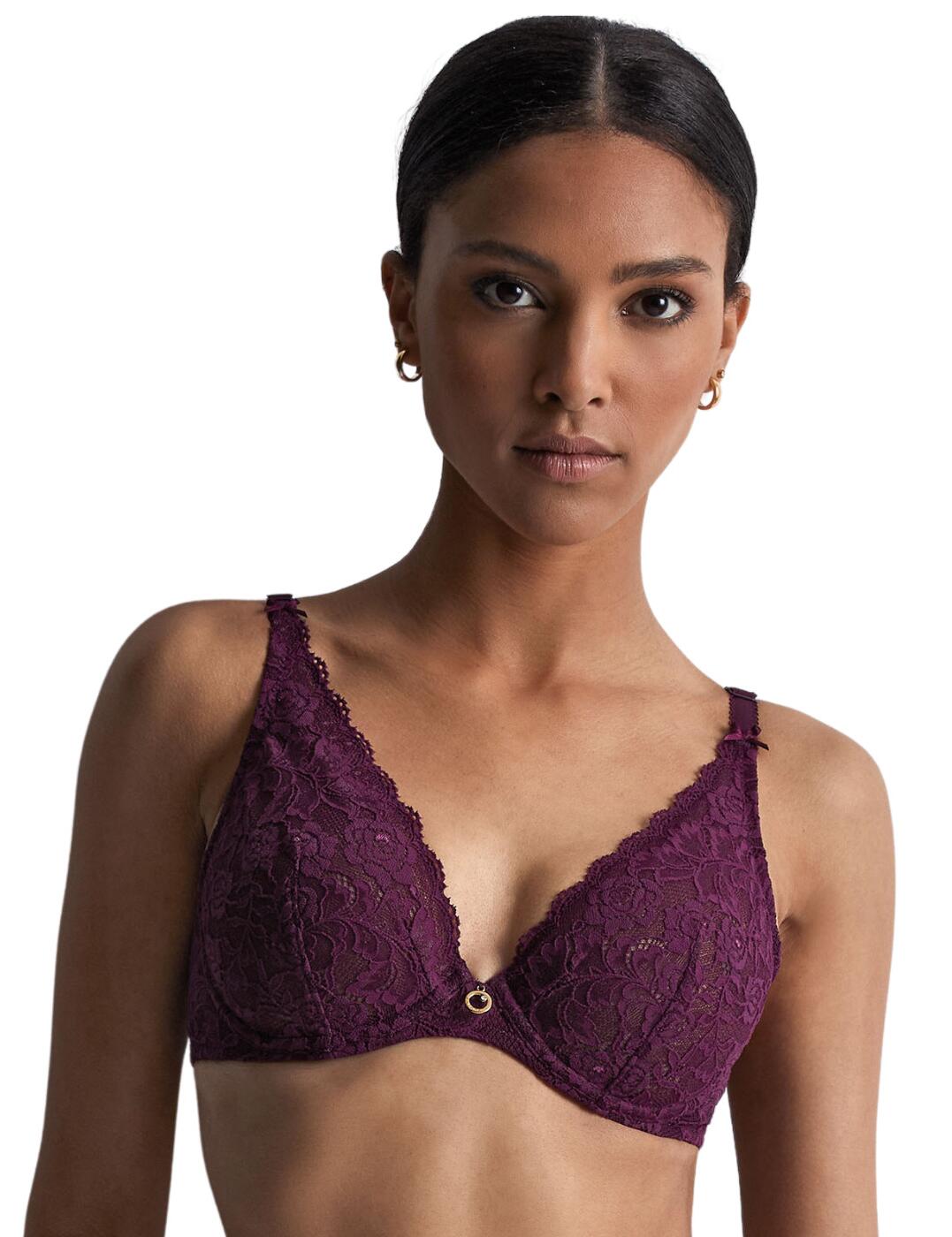 HK12-6 Aubade Rosessence Comfort Triangle Plunge Bra