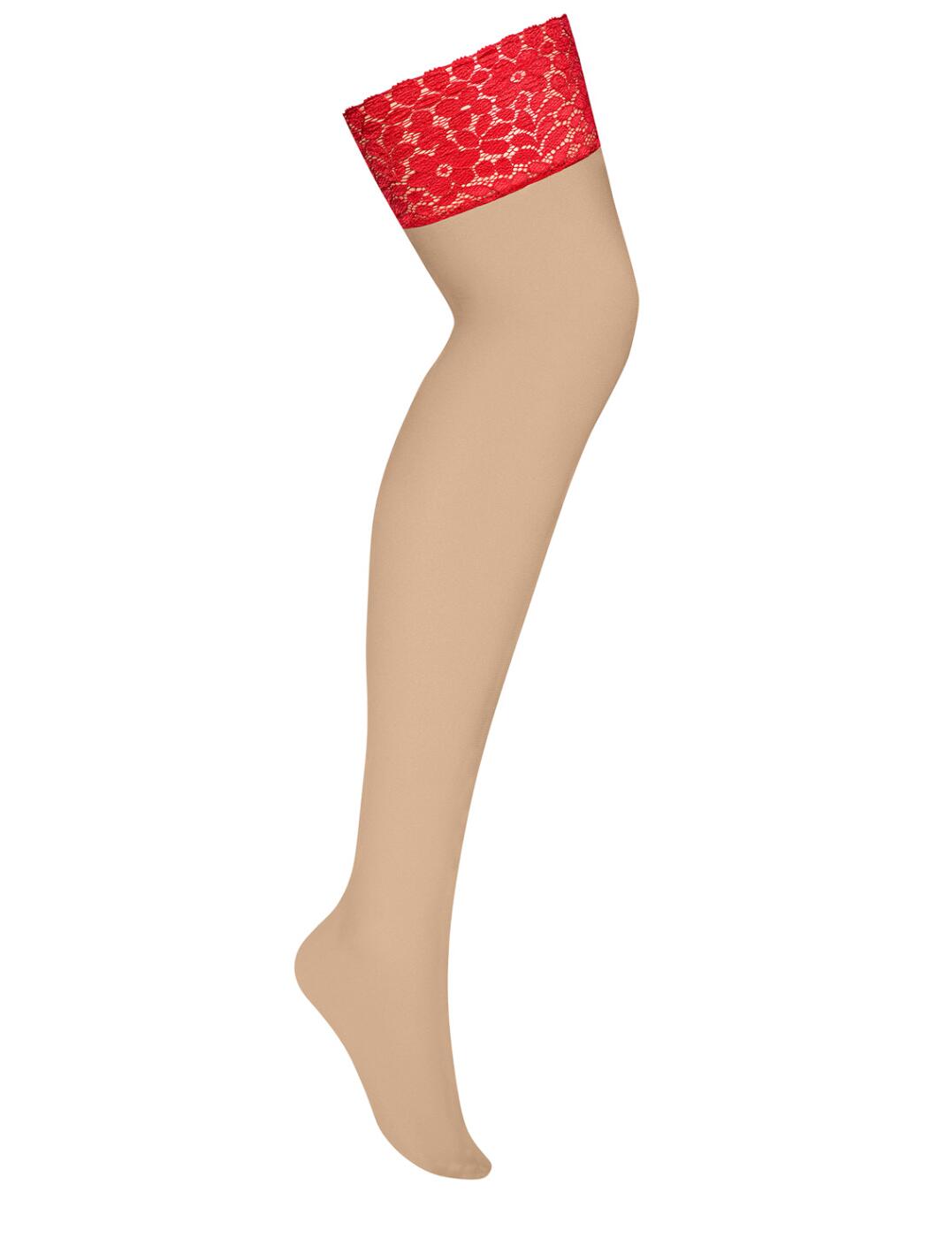Obsessive Amallie Stockings Lace Top Sheer Womens Sexy Lingerie - Picture 6 of 6