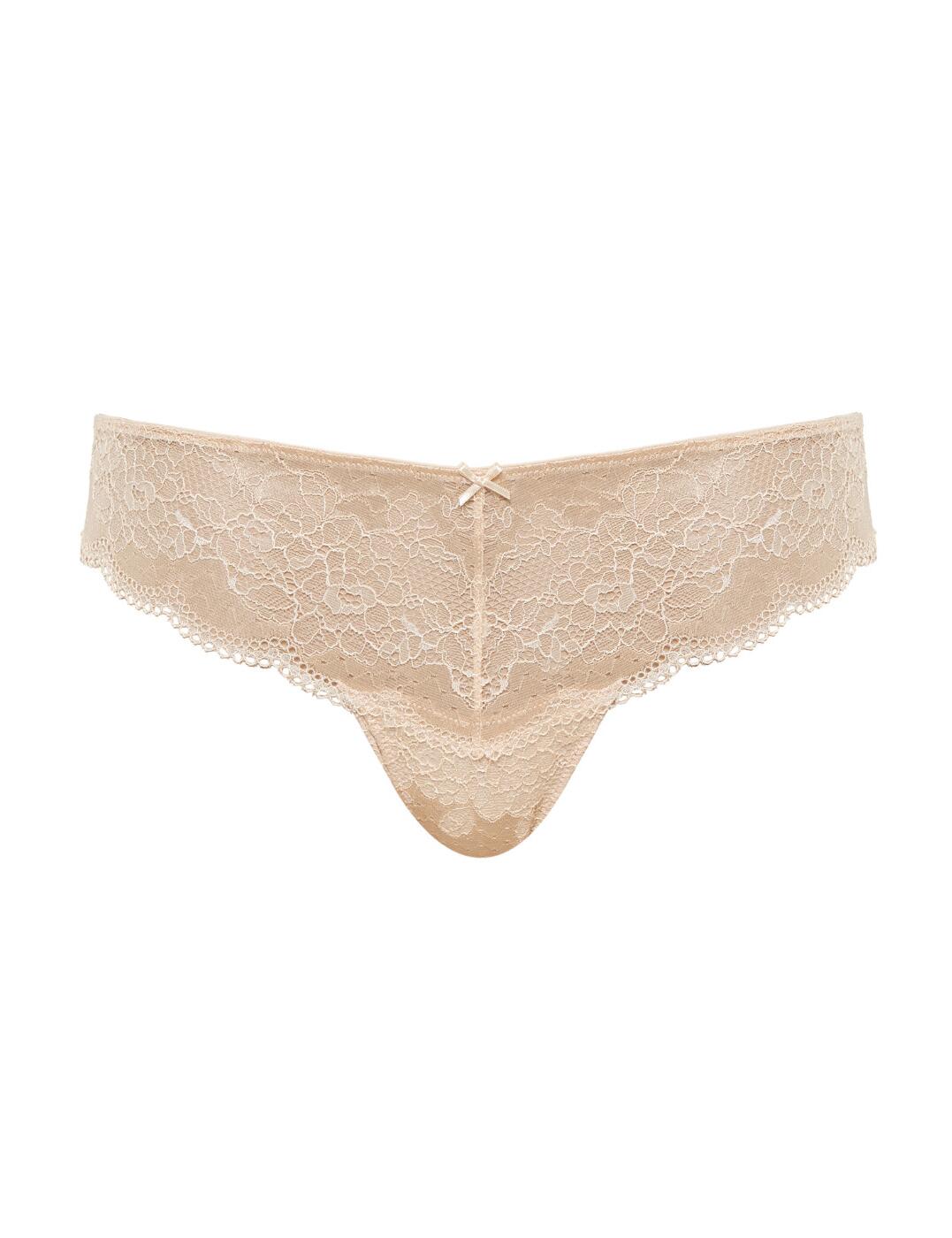 Panache Clara Thong No VPL Mid Rise Soft Lace Elegenat Womens Knickers 7259 - Picture 8 of 23