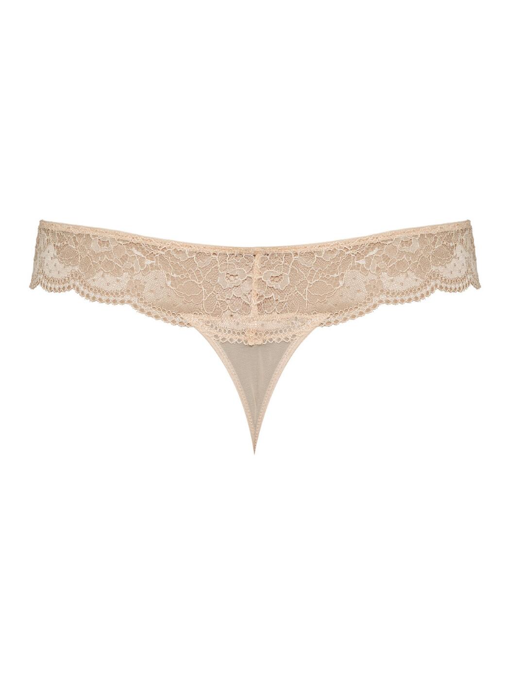 Panache Clara Thong No VPL Mid Rise Soft Lace Elegenat Womens Knickers 7259 - Picture 9 of 23