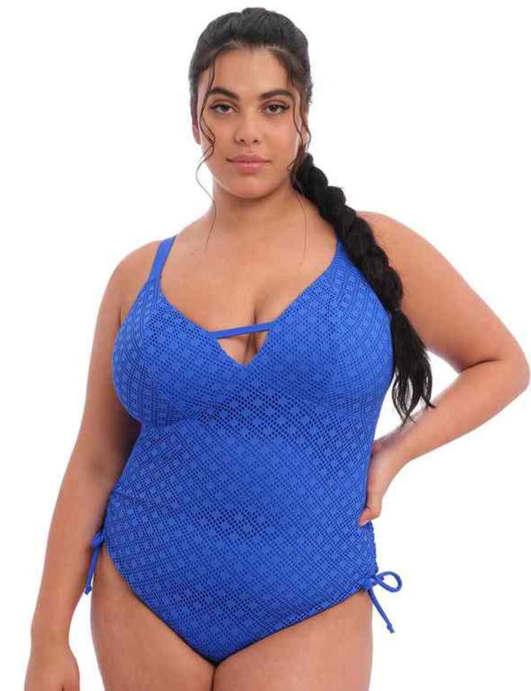 Elomi Bazaruto Swimsuit Wireless Plunging Womens Full Fugure Swimwear 800643 - Picture 13 of 24