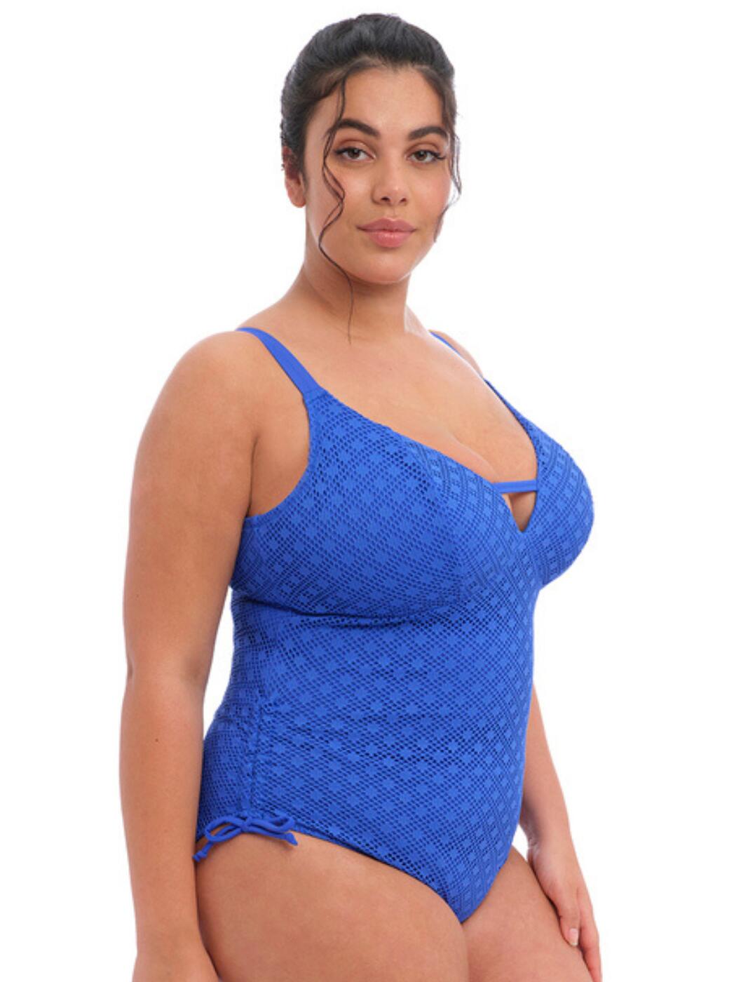 Elomi Bazaruto Swimsuit Wireless Plunging Womens Full Fugure Swimwear 800643 - Picture 15 of 24