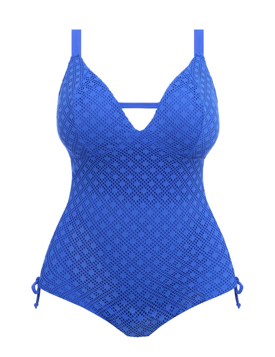 Elomi Bazaruto Swimsuit Wireless Plunging Womens Full Fugure Swimwear 800643 - Picture 16 of 24