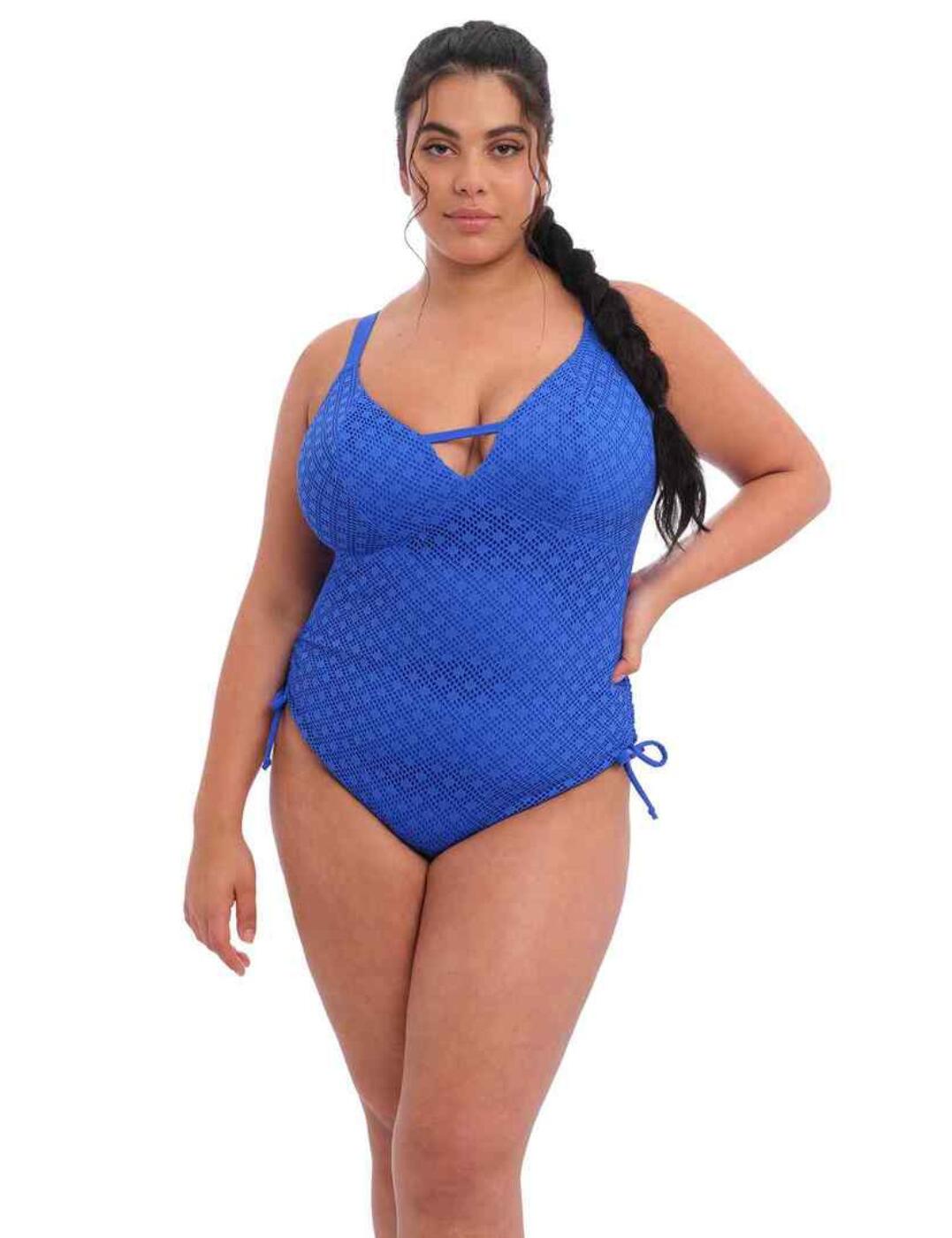 Elomi Bazaruto Swimsuit Wireless Plunging Womens Full Fugure Swimwear 800643 - Picture 17 of 24