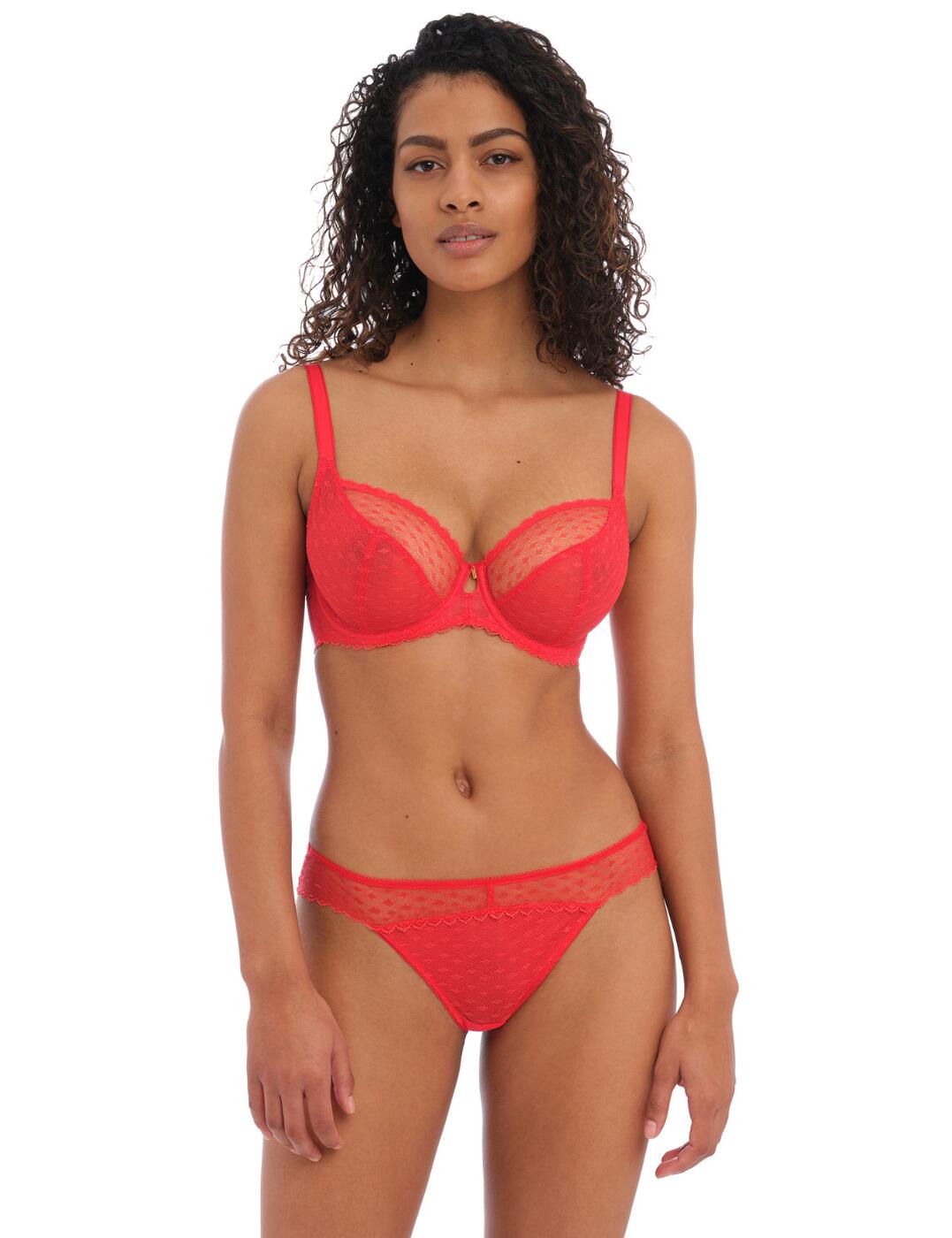 Freya Signature Bra Plunge Underwired Semi Sheer Supportive Womens Bras 400502 - Picture 16 of 27