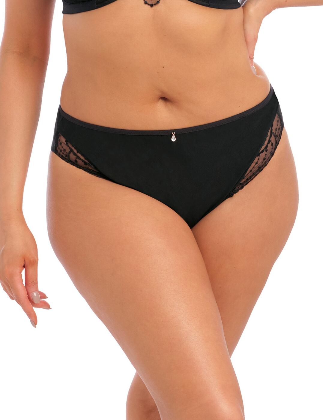 Elomi Priya Brief Mid Rise Brazilian Knickers Womens Full Figure Lingerie 4557