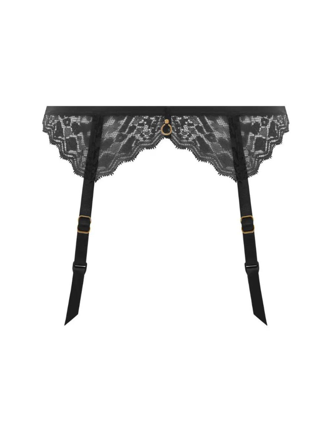 Freya Temptress Suspender Belt Womens Sexy Semi-Sheer Lace Lingerie 400191 - Picture 5 of 21