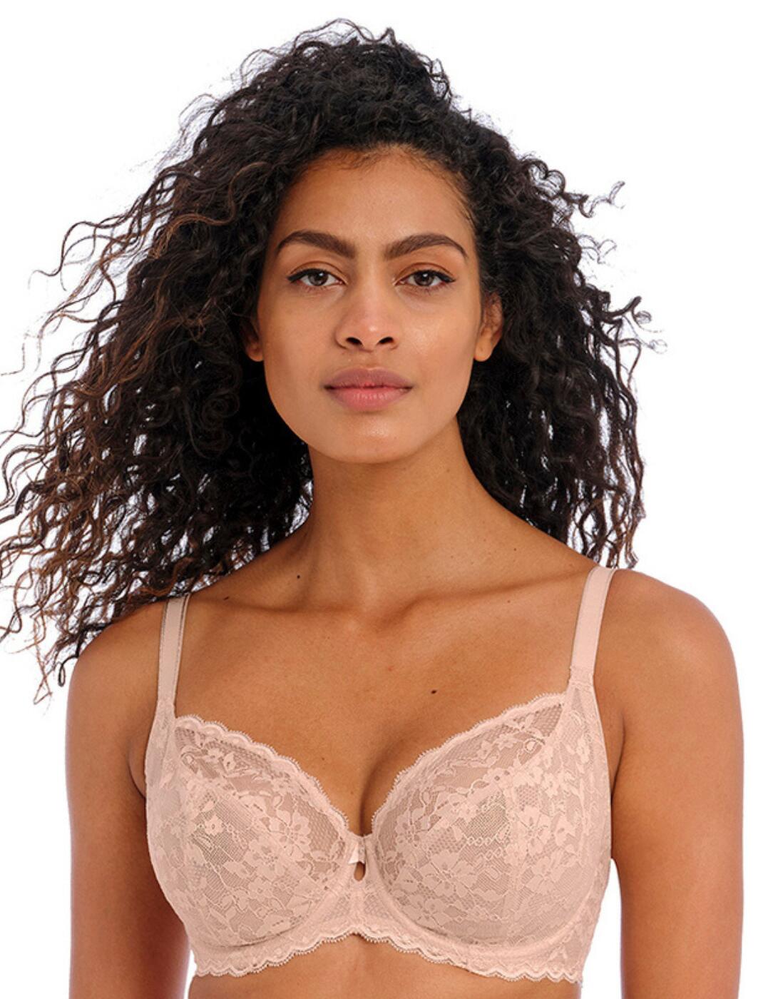 Freya Offbeat Bra Plunge Underwired Non-Padded Lace Womens Lingerie 5452