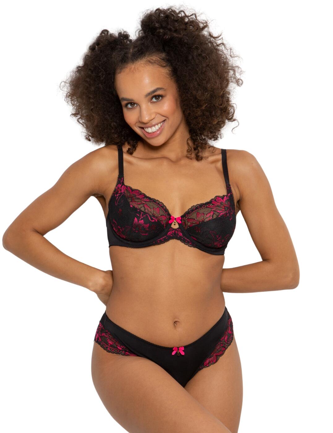 Pour Moi J'Adore Non Padded Bra 27702 Underwired Supportive Lace Bras Lingerie - Picture 9 of 15
