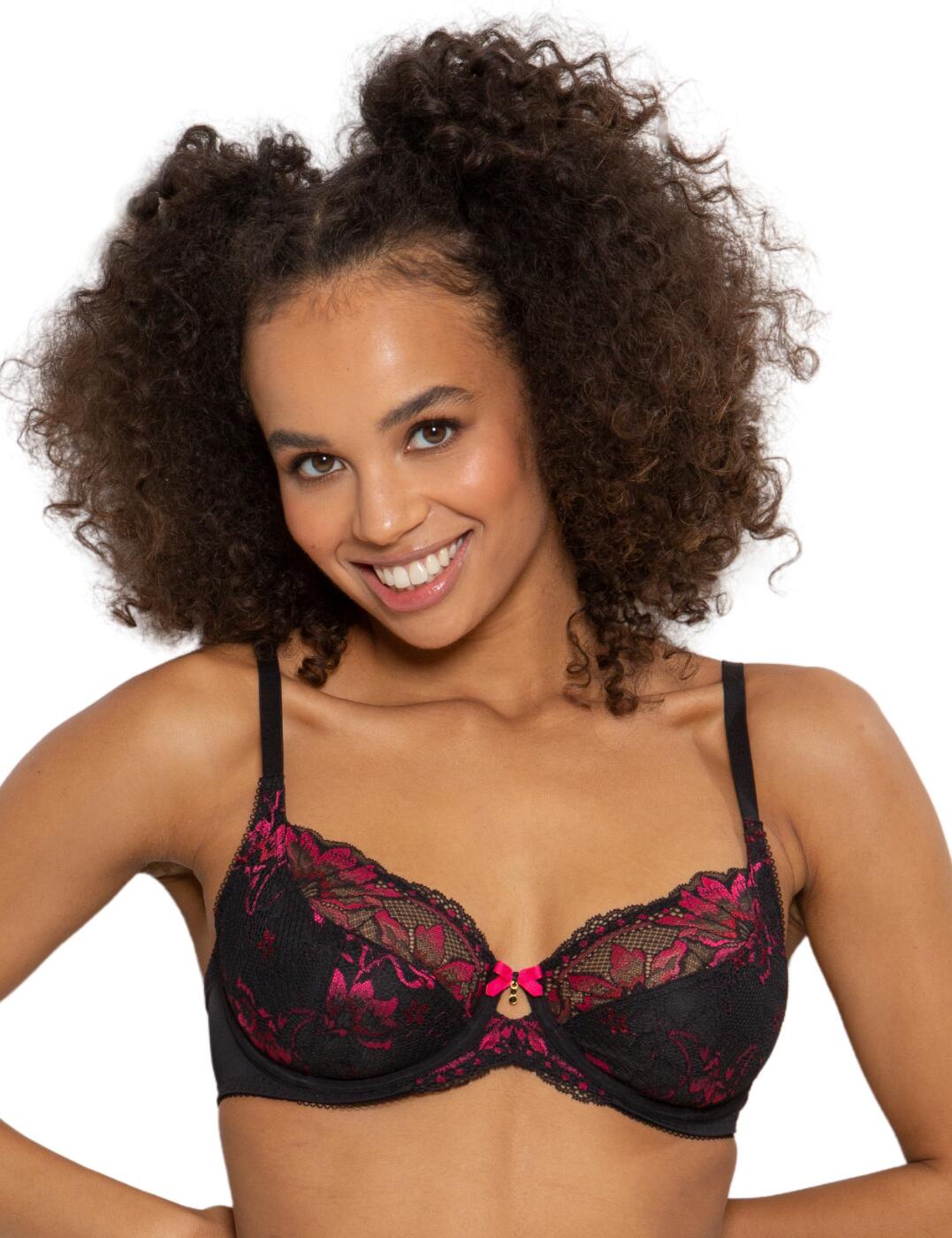Pour Moi J'Adore Non Padded Bra 27702 Underwired Supportive Lace Bras Lingerie - Picture 11 of 15