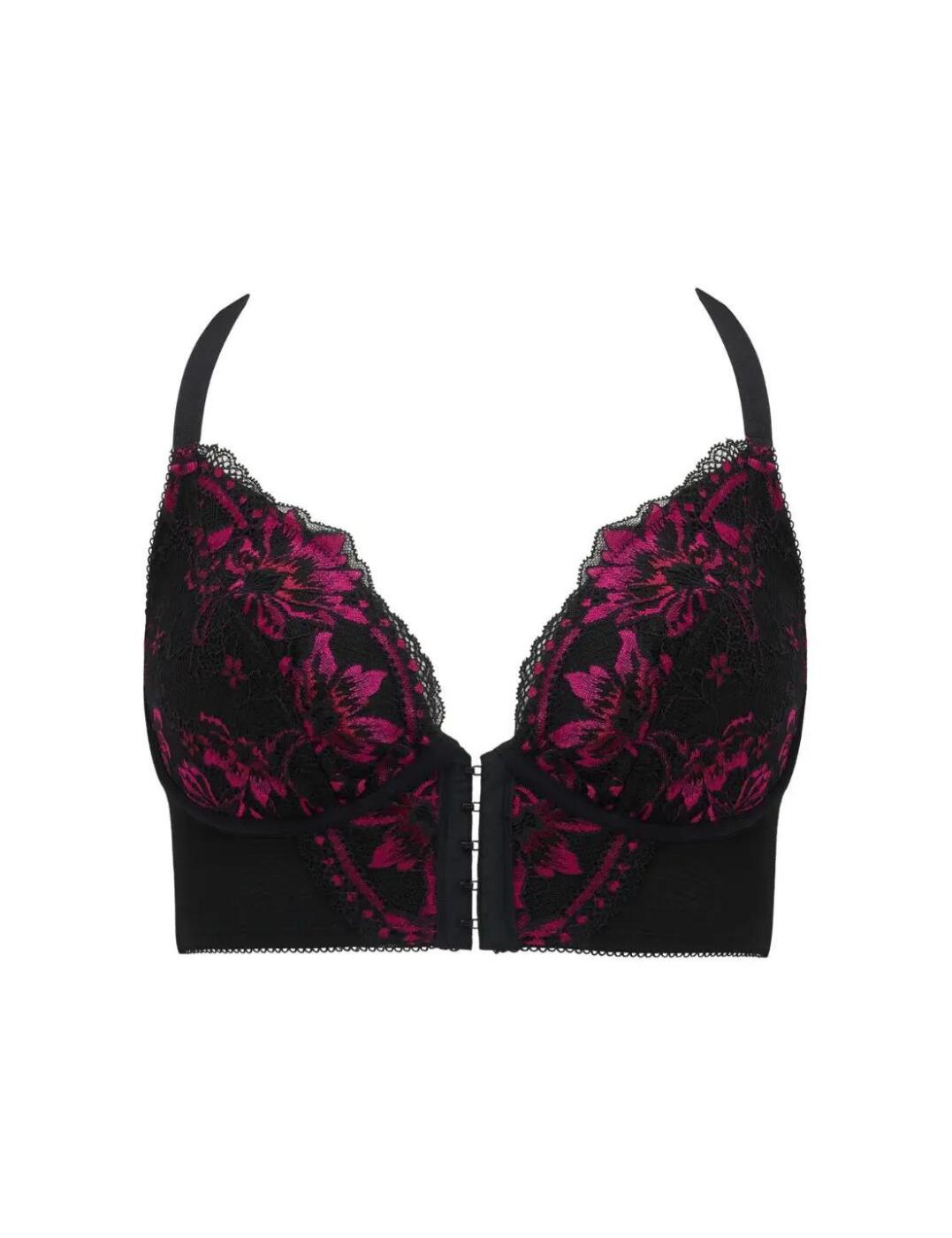 Pour Moi J'Adore Front Fastening Bra 27701 Underwired Longline Lace Bras - Picture 22 of 25
