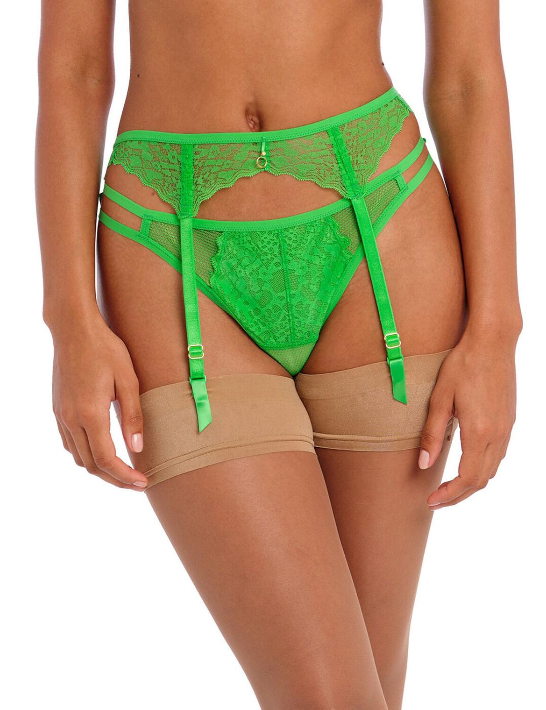 Freya Temptress Suspender Belt Womens Sexy Semi-Sheer Lace Lingerie 400191 - Picture 17 of 21