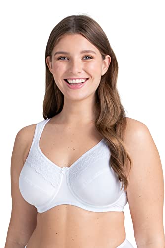 Miss Mary of Sweden Cotton Now Bra Minimiser Full Cup Womens Lingerie 2472 - Picture 5 of 7