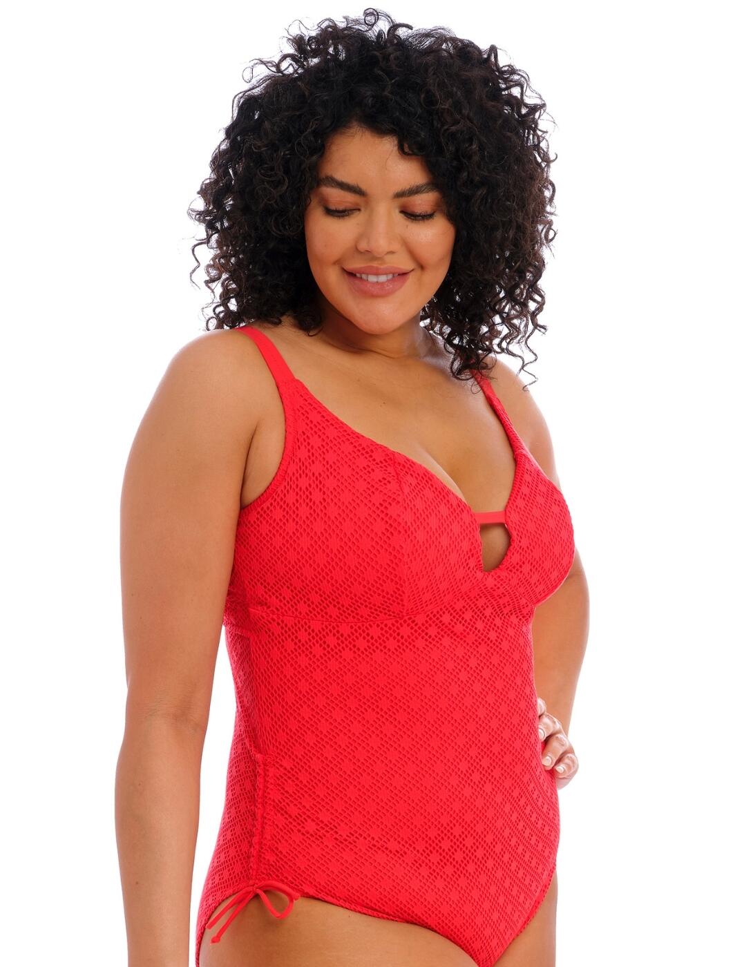 Elomi Bazaruto Swimsuit Wireless Plunging Womens Full Fugure Swimwear 800643 - Picture 22 of 24