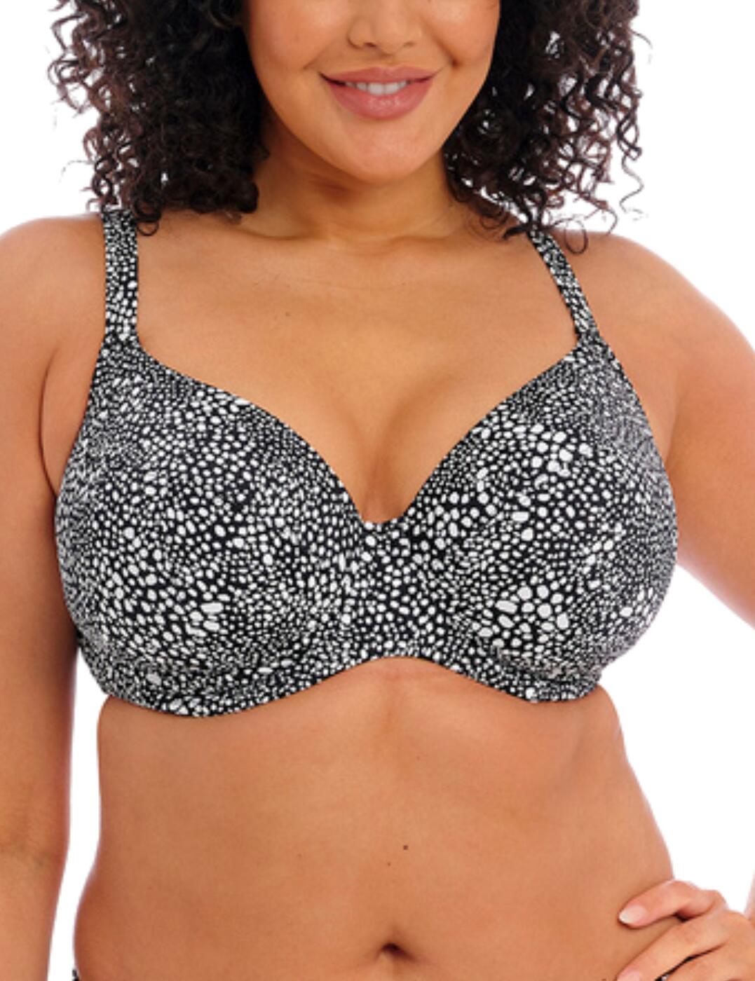 Elomi Pebble Cove Bikini Top Plunge Underwired Non Padded Womens Swimwear 801102 - Picture 5 of 13