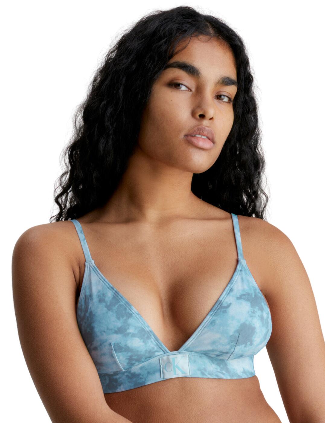 Calvin Klein CK Authentic Bikini Top Triangle Cups Womens Swimwear KW0KW02121 - Picture 4 of 9
