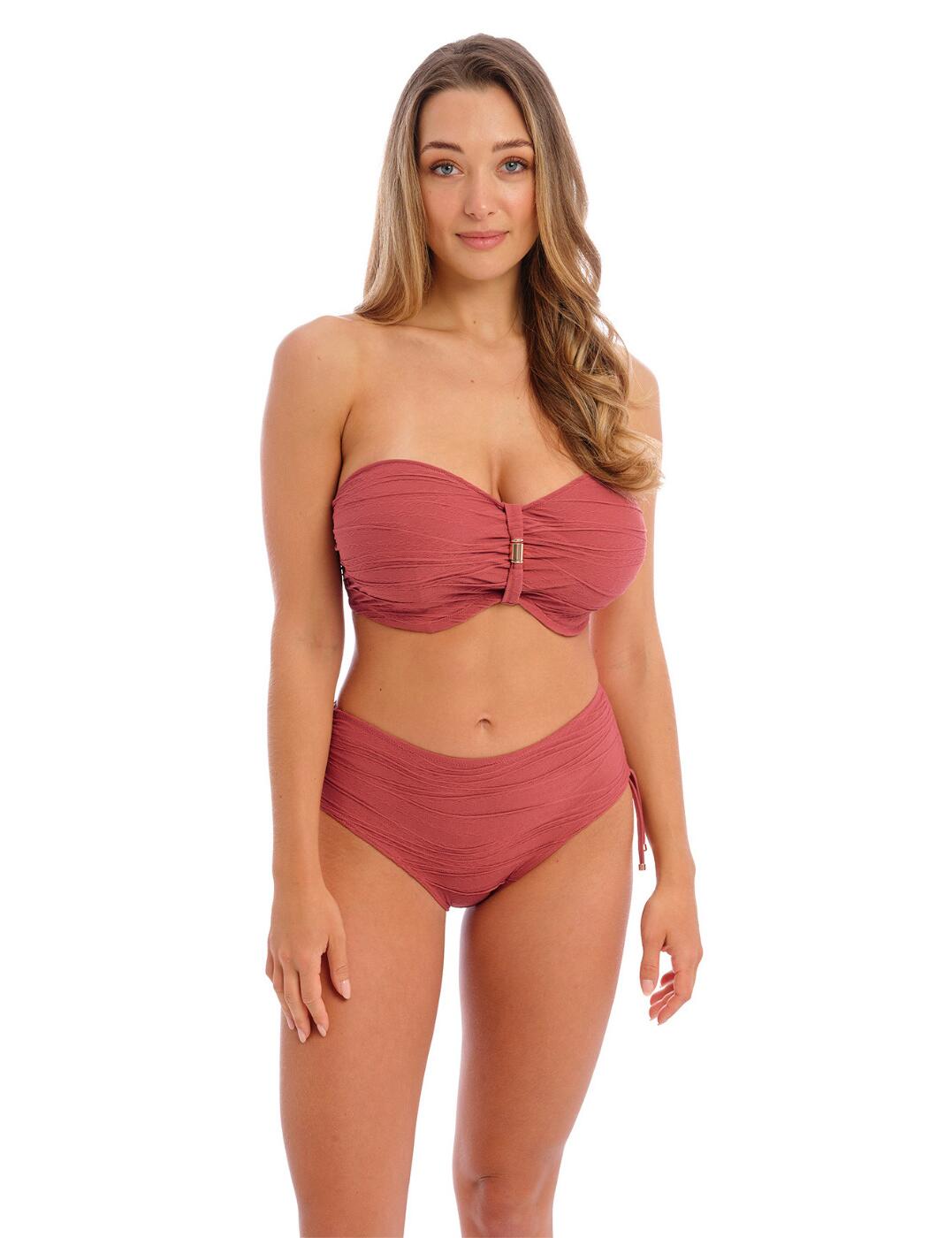 Fantasie Beach Waves Bandeau Bikini Top Womens Underwired Swimwear 502210 - Picture 43 of 53