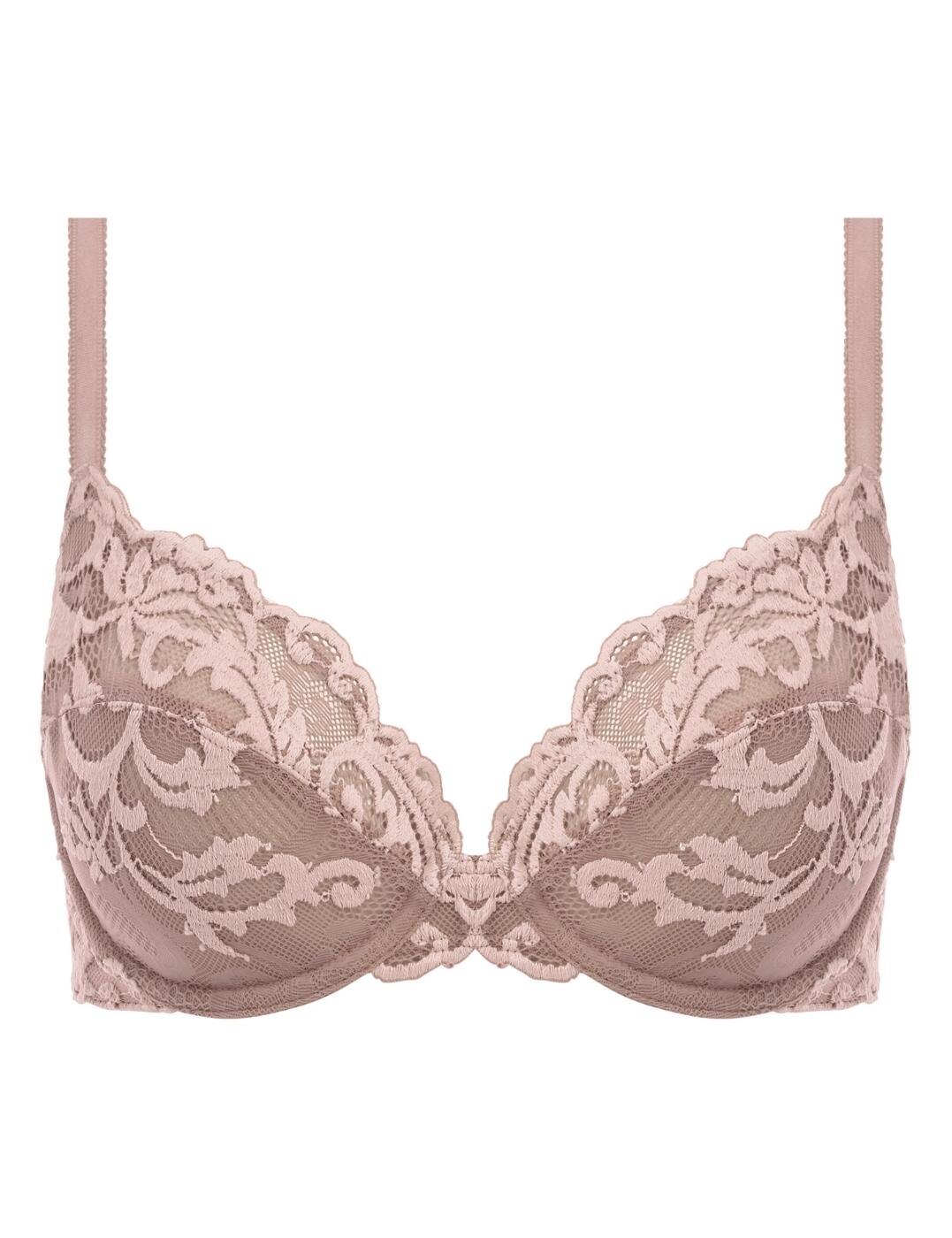 Wacoal Instant Icon Bra Elegant Plunging Underwired Lacy Womens Lingerie 851322 - Picture 9 of 10