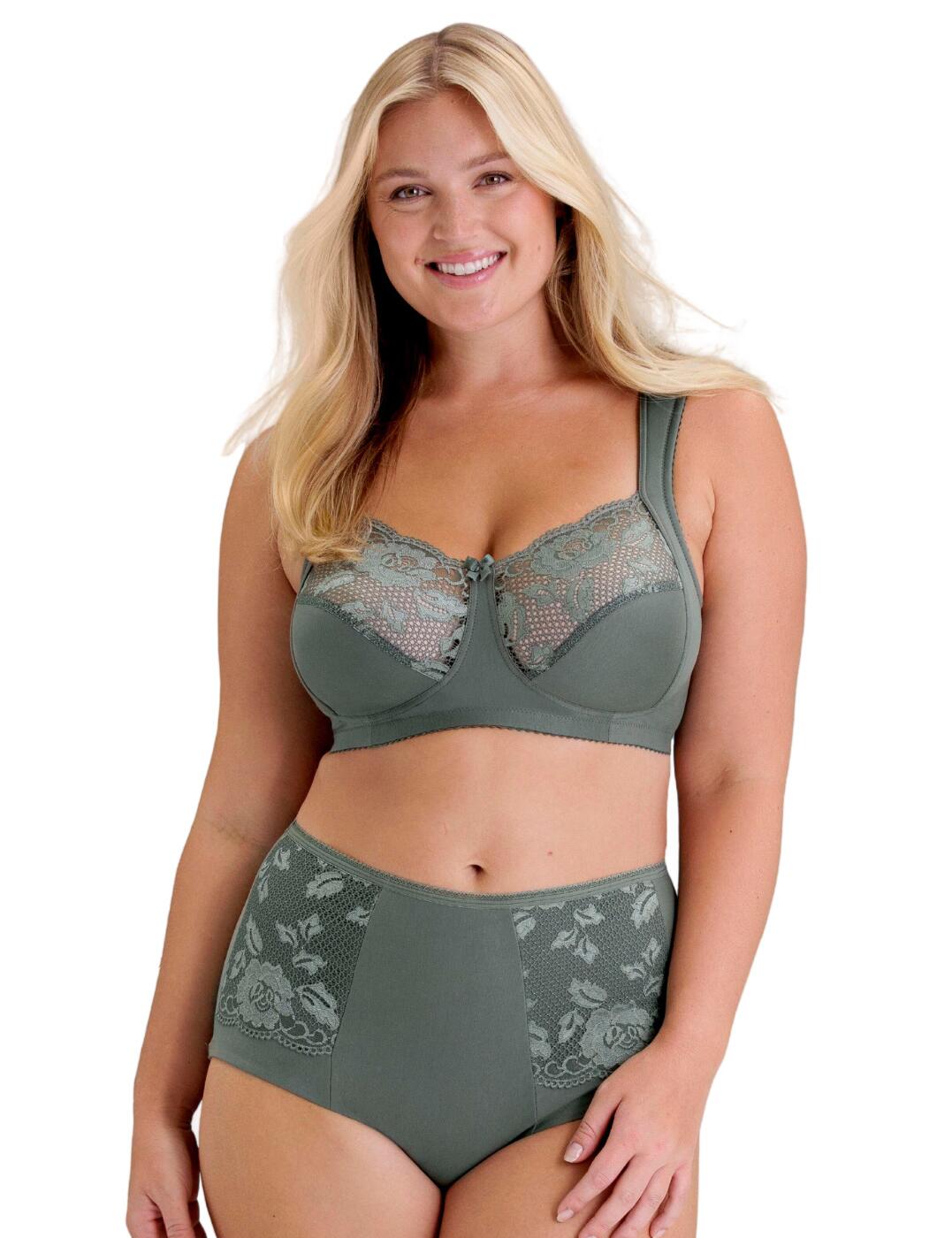 Miss Mary of Sweden Lovely Lace Bra Full Cup Soft Cup Comfy Womens Lingerie 2105 - Picture 21 of 28