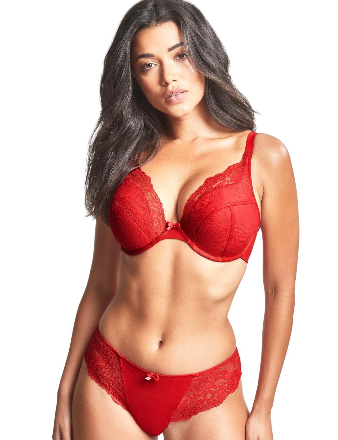 Panache Ana Brief Brazilian Mid Rise Stretch Sheer Lace Womens Knickers 9392 - Picture 38 of 49