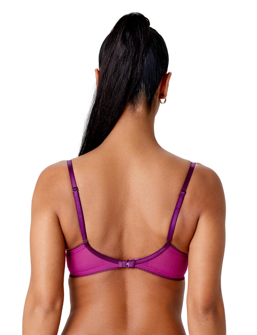 Gossard Swirl Bra Padded Sexy Deep Plunge Stretch Lace Womens Bras 17801 - Picture 9 of 16