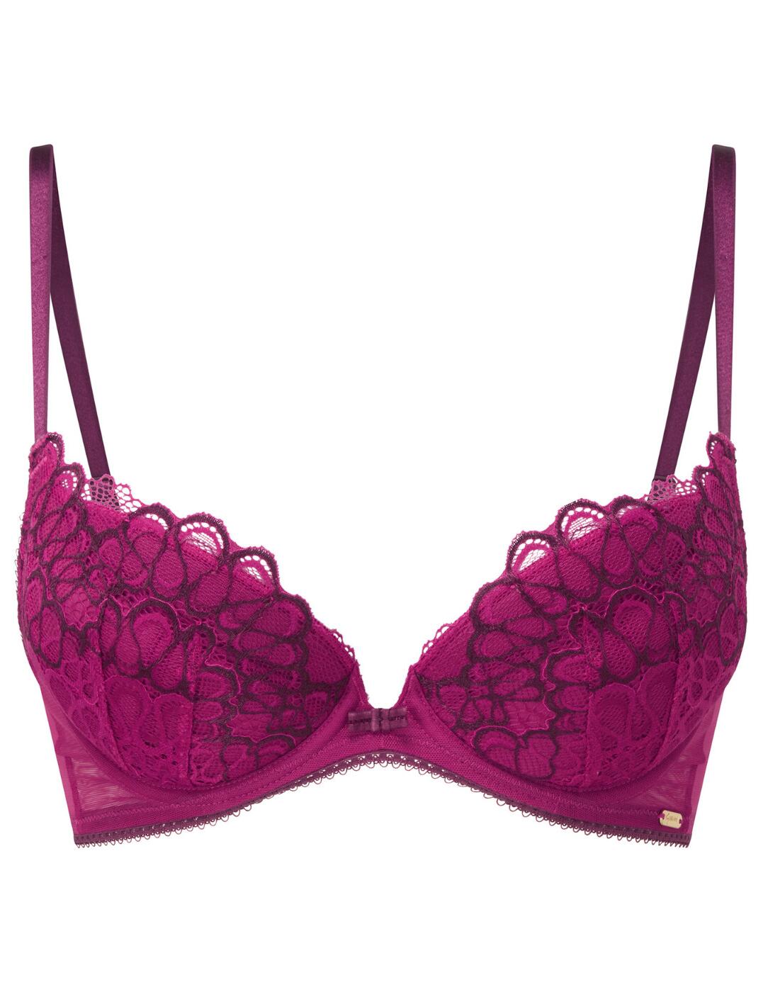 Gossard Swirl Bra Padded Sexy Deep Plunge Stretch Lace Womens Bras 17801 - Picture 11 of 16