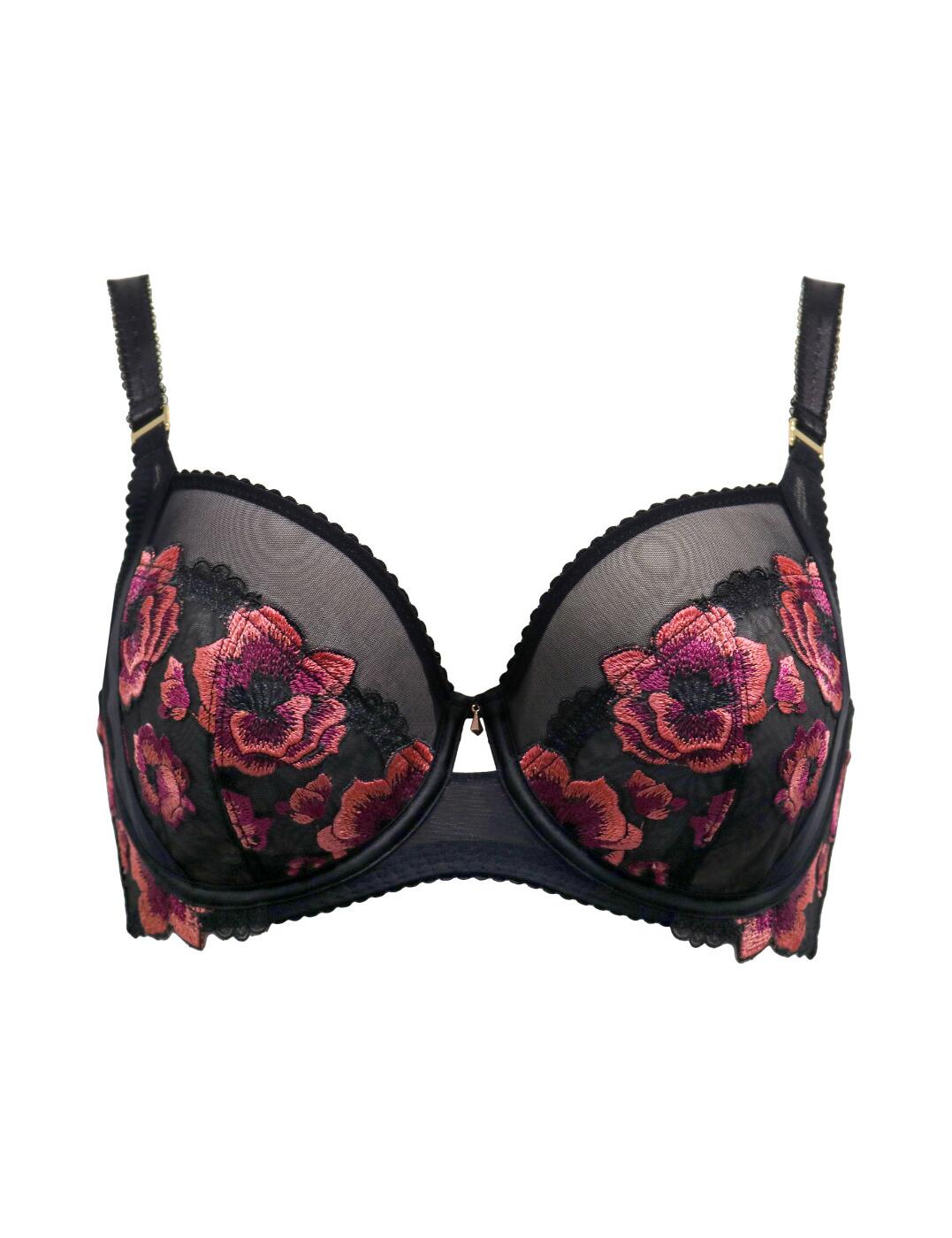 Pour Moi Soiree Bra Side Support Embroidered Womens Lingerie 37100 - Picture 27 of 36