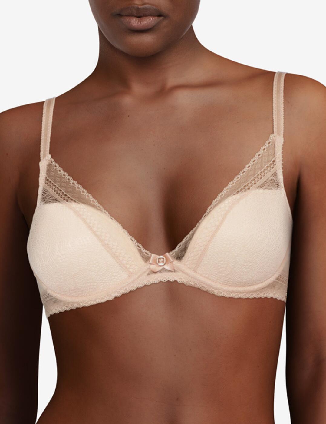 Chantelle Festivite Bra Plunge T-Shirt Underwired Womens Lingerie C36820 - Picture 9 of 10