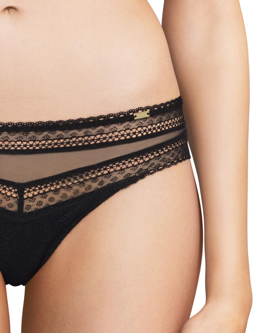 Chantelle Festivite Tanga Brief Luxury Lace Womens Lingerie C36890 - Picture 5 of 9