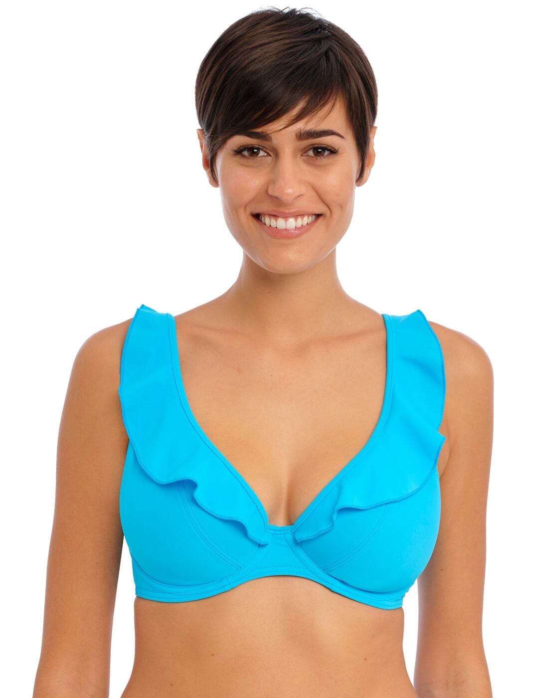 Freya Jewel Cove Bikini Top High Apex Non Padded Underwired Womens Swimwear 7230 - Picture 50 of 82