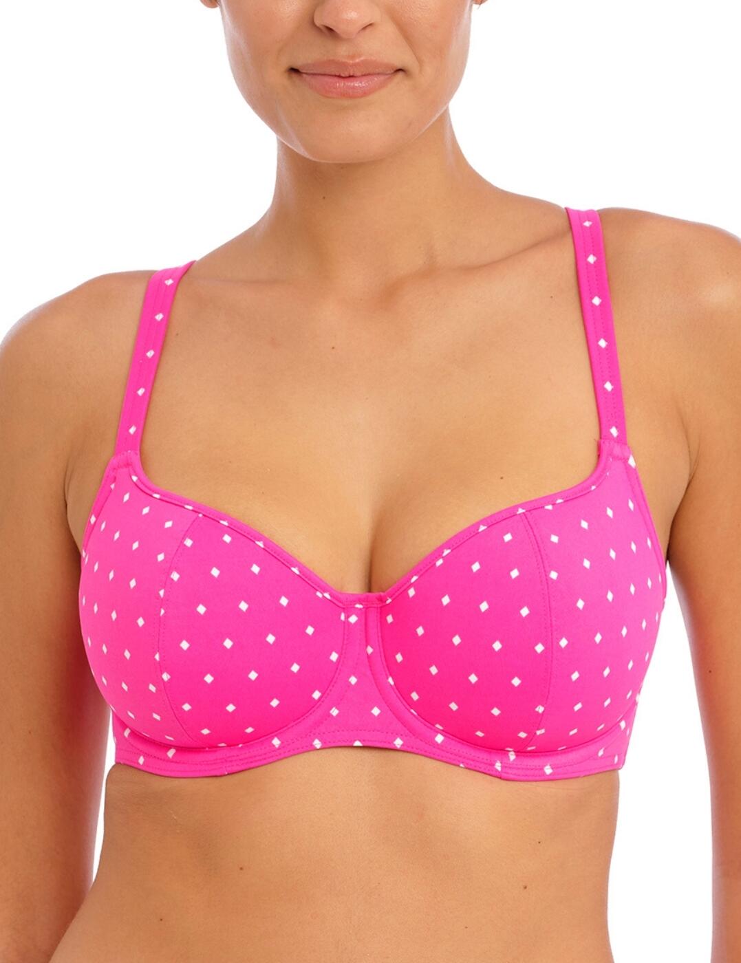 Freya Jewel Cove Bikini Top Underwired Sweetheart Neckline Womens Swimwear 7231 - Picture 41 of 47